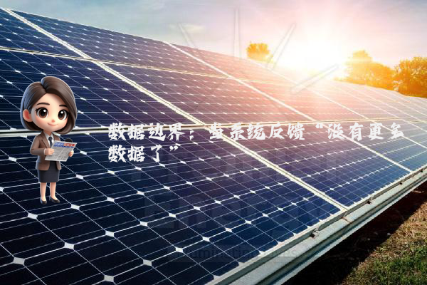 数据边界：当系统反馈“没有更多数据了”