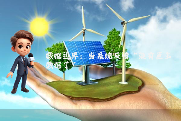 数据边界：当系统反馈“没有更多数据了”