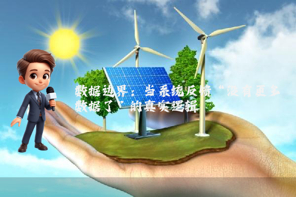 数据边界：当系统反馈“没有更多数据了”的真实逻辑