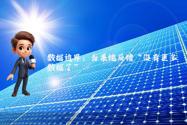 数据边界：当系统反馈“没有更多数据了”