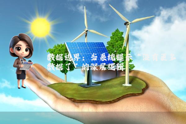 数据边界:当系统提示“没有更多数据了”的深层逻辑